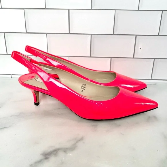 NWOT Hot Spicy Coral Boden Patent Heels Size 8 - Picture 7 of 9
